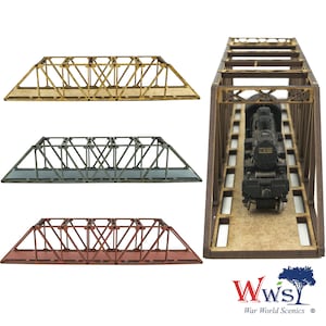 Pont à poutres en MDF de voie N : diorama ferroviaire de 200 mm - War World Scenics
