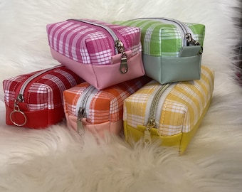 Palaka pencil makeup brush etc. boxy zipper pouch.