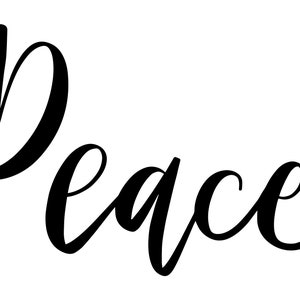 Peace SVG & AI Files | Fichier du projet de papier vinyle Cricut | Imprimable | SVG, Vector, Illustrator Design Files pour Cricut et Silhouette