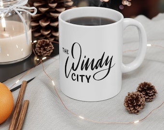 The Windy City | Chicago Ceramic Mug 11oz | Gift for Chicagoan