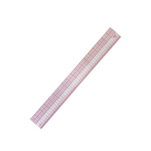 18 inch metrische afgeschuinde liniaal, afgeschuinde transparante liniaal plastic Franse inch metrische liniaal naaien linialen meetinstrument