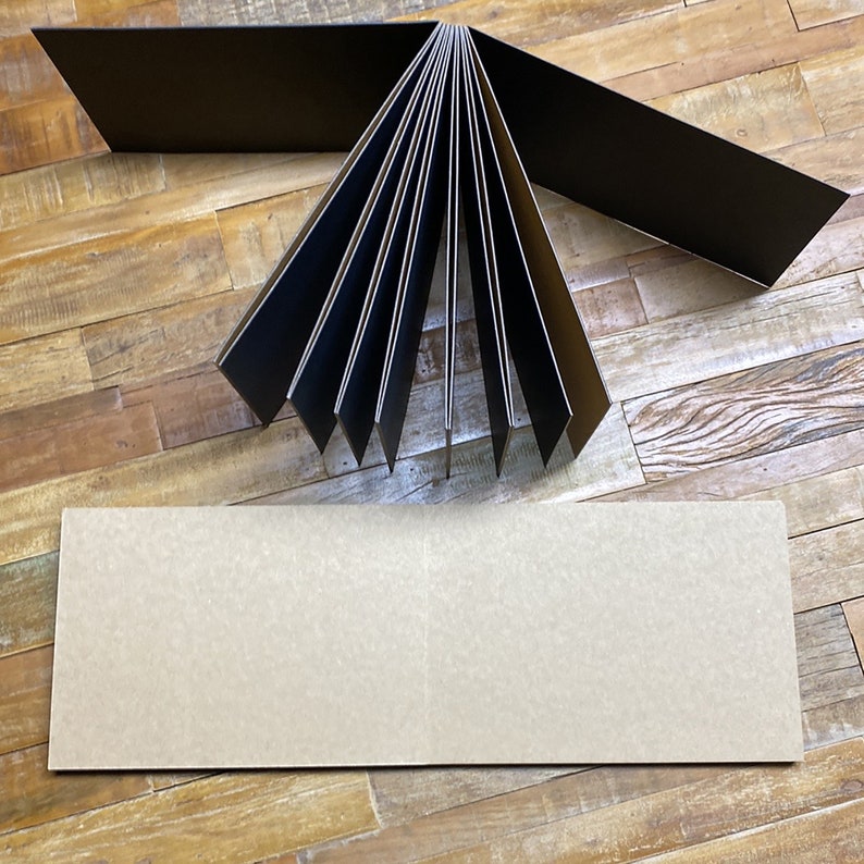 8 X 5.6 Blank Scrapbook Album, Blank 12 Pages Plain Photo Album Black