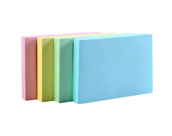 Sticky Notes 2x3 Inches, Bright Colors Self-Stick Pads, 12/24/36/48 Pack, 100 Sheets/Pad, Plain Sticky Notes, Blank Notes