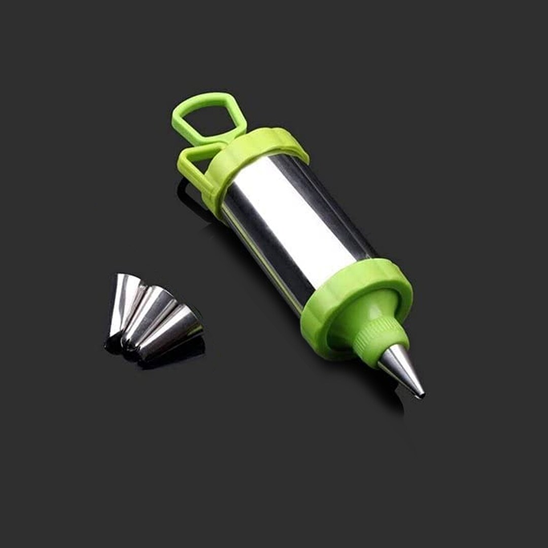 Stainless Steel Icing Decoration Gun Set Whipped Cream Piping Etsy