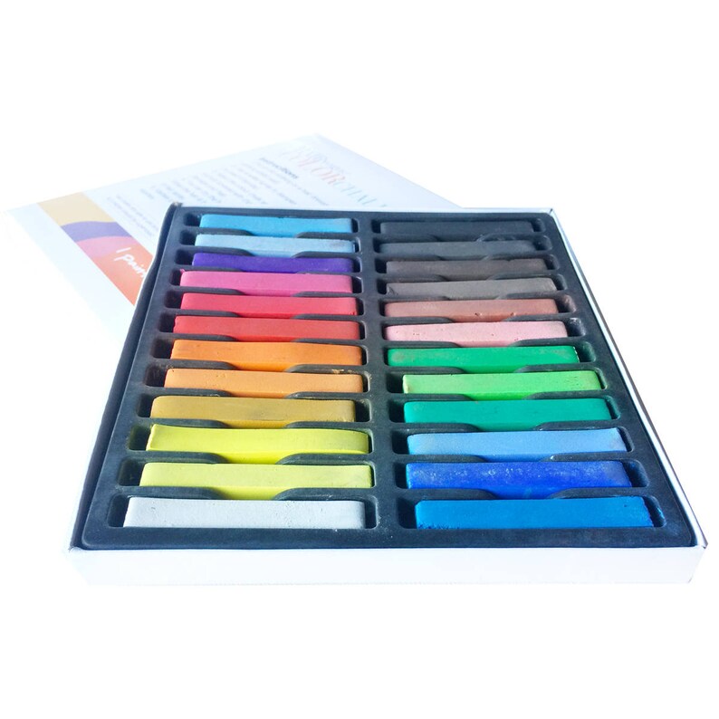 1224 Colored Square Pastels Temporary Hair Color stick Soft Pastel Drawing Pastel Set