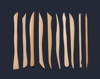 Clay Sculpting Tools Pottery Tool Set Ceramic Clay Carving Tools Professional Art Crafts (10 Pieces)