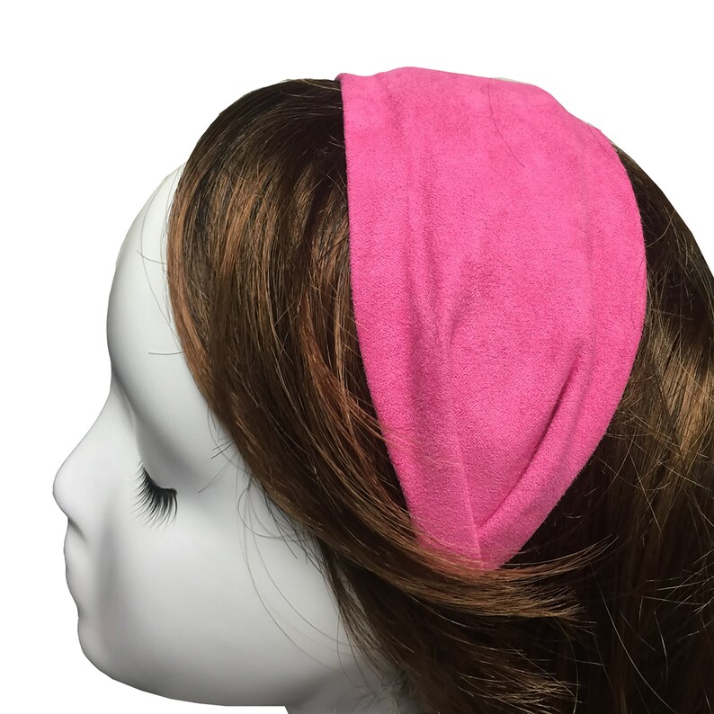 Plain Fabric Cloth Headbands Set 10 Mm Solid Color Headbands Etsy