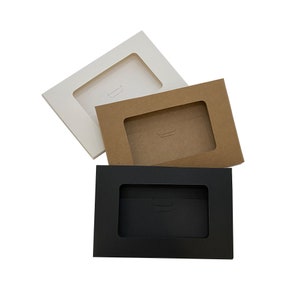 Enveloppes en papier kraft à fenêtre pour impressions 4 x 6 pouces, photos, cartes postales, cartes d'invitation de mariage, boîte d'emballage Pochettes kraft, boîte d'impression personnalisée 6 x 4