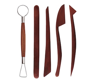 Clay Sculpting Tools Pottery Tool Set Ceramic Clay Carving Tools 8 inches Long (5 Pieces)