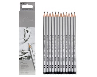 Premium Artist Graphite Pencils Set 8B to 2H for artists beginner sketching 2H-8B