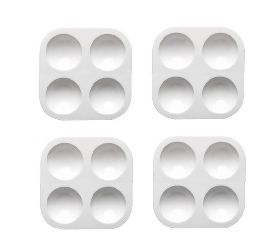 Small White Plastic Palette Paint Tray Palette Kids Paint Palette