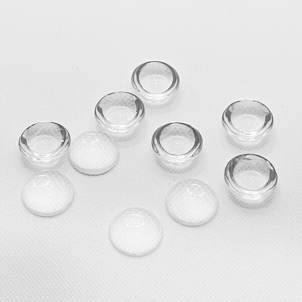 Flat Round Glass Tiles Etsy