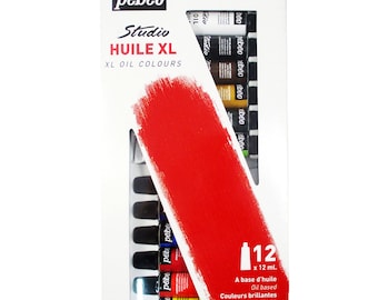Pebeo Studio XL Fine Oil, Set of 12 x 12 ml Tubes
