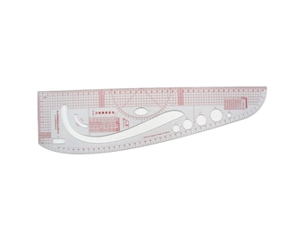 Tailoring Ruler 45cm French Curver Styling Design Ruler, Tailoring Ruler, Arm Hole Curve, Sewing Tools, Tailoring Tool