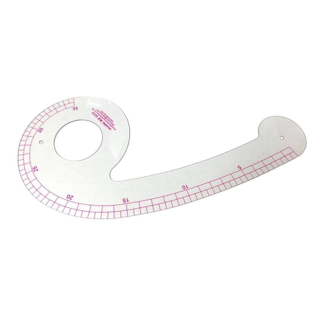 Tailoring Ruler 35cm French Curver Styling Design Ruler, Clear Arm Hole ...