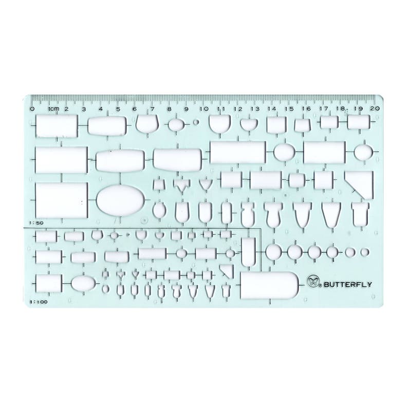 Drafting Templates Drafting Tool Bathroom Plumbing Template Etsy