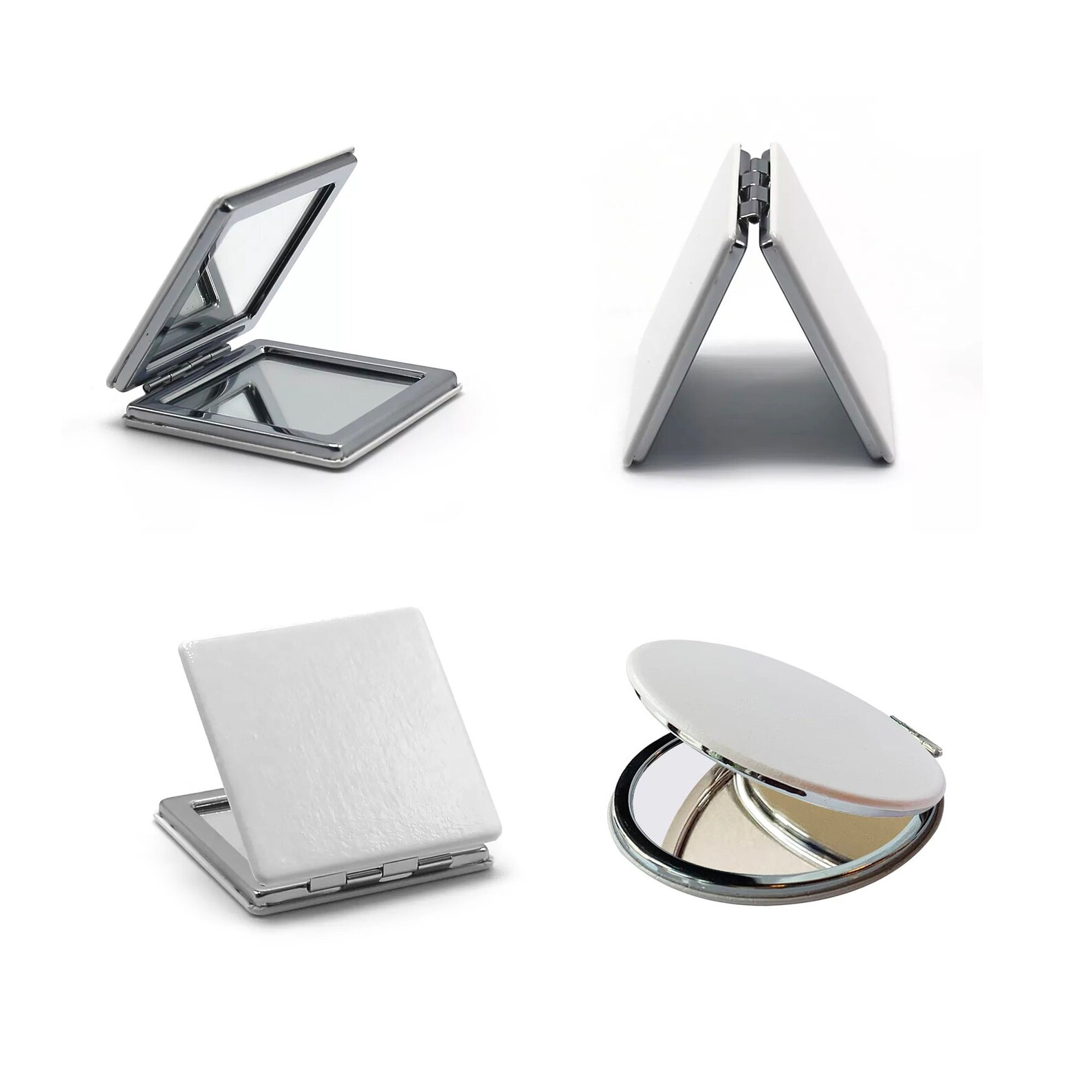 Pocket Mirror Compact Mirrors Double-sided Blank Mirrors Compact for ...