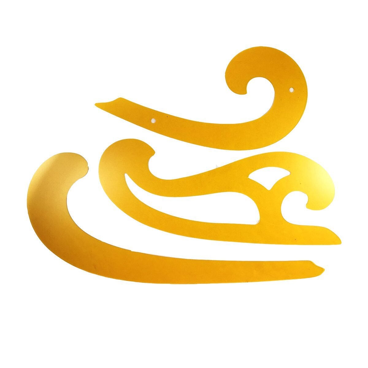 3piece French Curves Template French Curve Set Templates Etsy