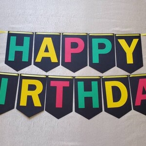 Rasta Themed Banner with Peace Sign / Happy Birthday / One Love / 420 / Baby Shower / Custom Orders Available image 4