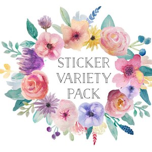 Sticker Variety Pack: Sampler, Encouragment, Happy Mail, Seasonal