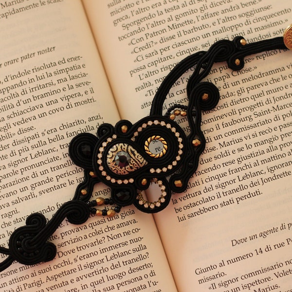 Bracciale Donna | Bracciale Soutache Nero