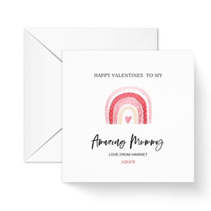 Amazing Mum Rainbow Happy Valentines Card for Her, Mum in a million Card, Special Mum Card, Happy Valentine Mum, Mum to be Valentine Card