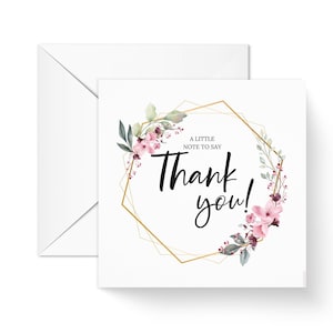 A little note to say thank you greeting card, Leaving work thank you gift, wedding thank you card, thank you for the gift, I appreciate you