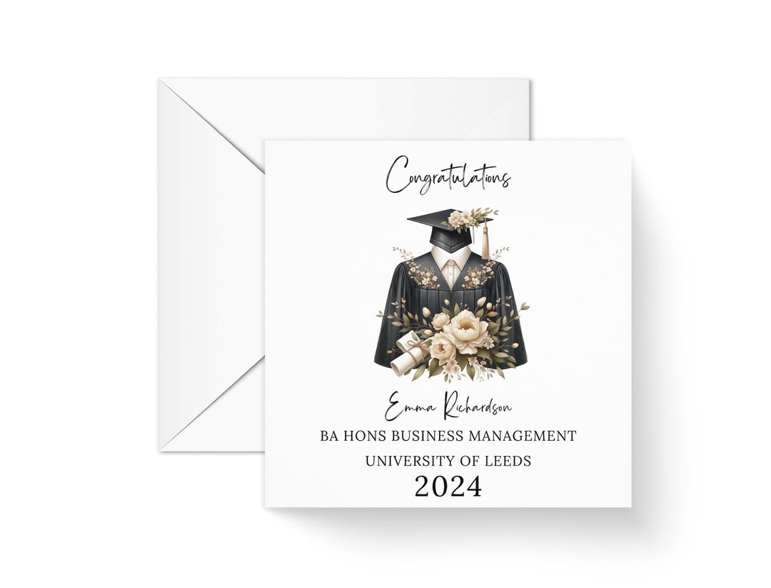 Congratulations You Did It Class of 2024 Card for Him Her, Personalised ...