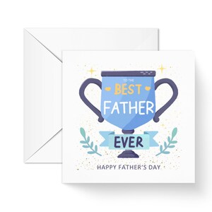 Best Father Ever Happy Fathers Day Poem Card, First Fathers Day, Gifts for Dad, Card for Dad, I love you, Personalised card for him