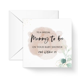 Mummy to be Baby Shower Card for her, pregnancy card, new baby card, mummy gifts, expecting mum card, mothers day card, gifts for her