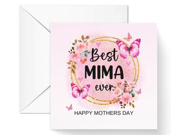 Best Mima Ever Mothers Day Card, I Appreciate You Mothers Day Card, Special Mima Card, Mothers Day Card for Her, Mima Gift