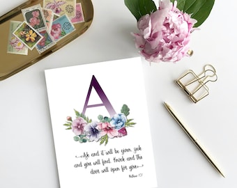 Bible Verse Scripture Cards for everyday living| Devotional cards for bible study| Christian Affirmation cards and gifts| journal cards