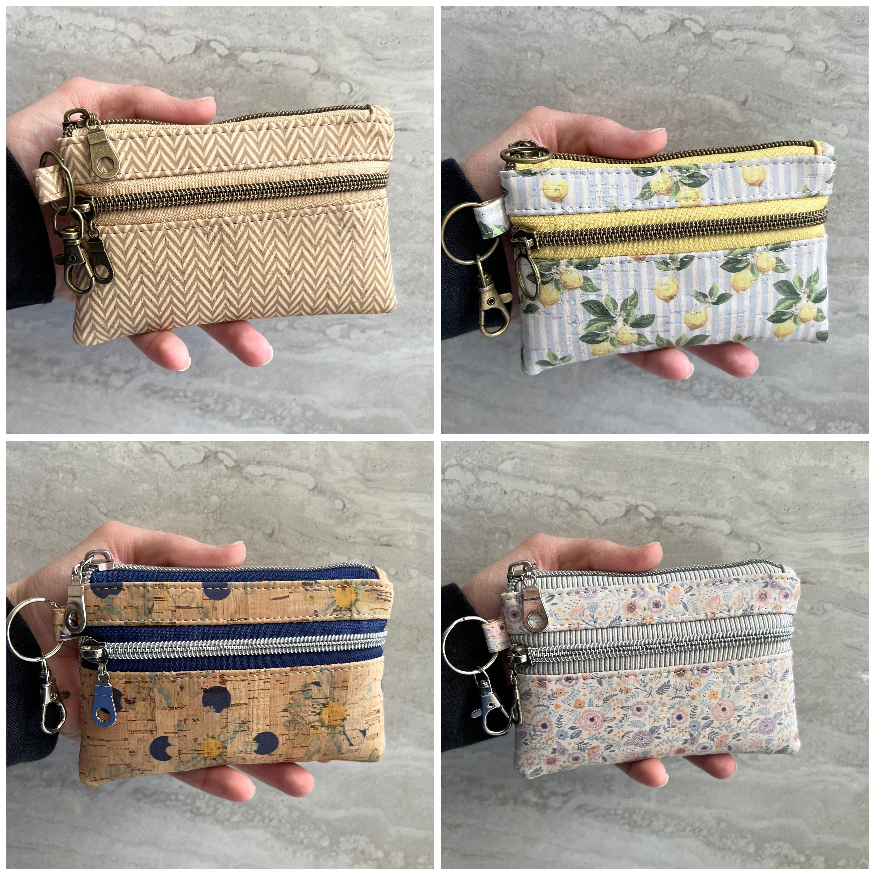 Elegante damesportemonnee suède modern halfrond met RFID-bescherming