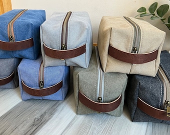 Canvas Dopp Kit, Toiletry Bag, personalized Dopp kit, Men’s toiletry bag, Travel Case, Travel Gift for Him