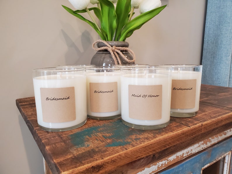 12 Candles 10oz CUSTOM MESSAGE Personalized Bulk Soy Etsy