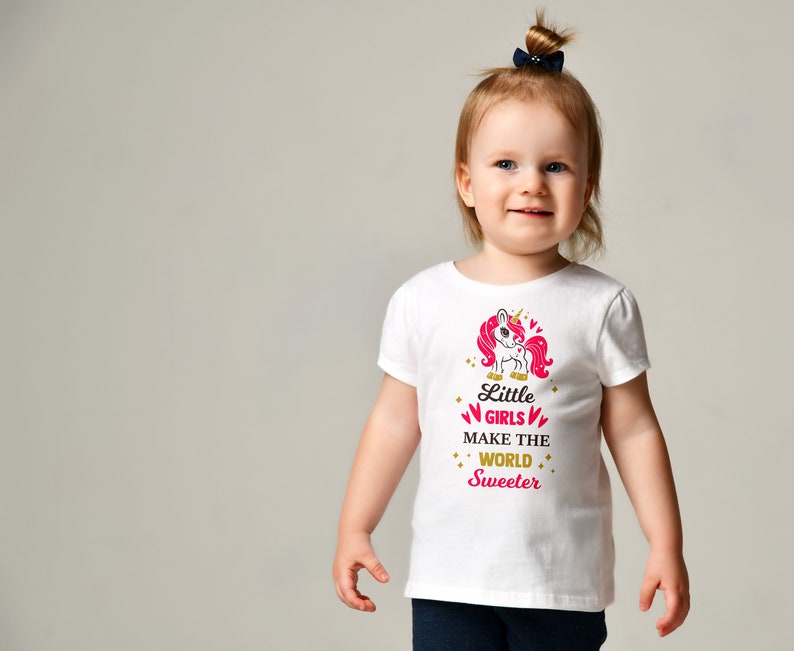 Baby Shower Gift Funny Bodysuit Gift Little Girls Make The World Sweeter Onesie\u00ae Announcement Gift for Girls