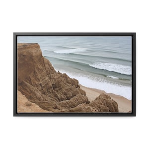Montauk Photography- Long Island- Cliffs- Ocean- Montauk- Beach- Coastal- Framed Canvas Print - Wall Art and Home Decor - Fine Art Print