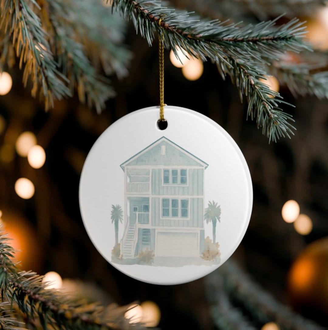 Personalized House Illustration Ornament – Custom Home Portrait Gift - Etsy