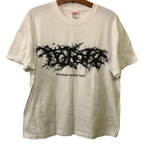 Rare Unknown Band Extreme Death Core Promo Concert Tour T Shirt Large Size