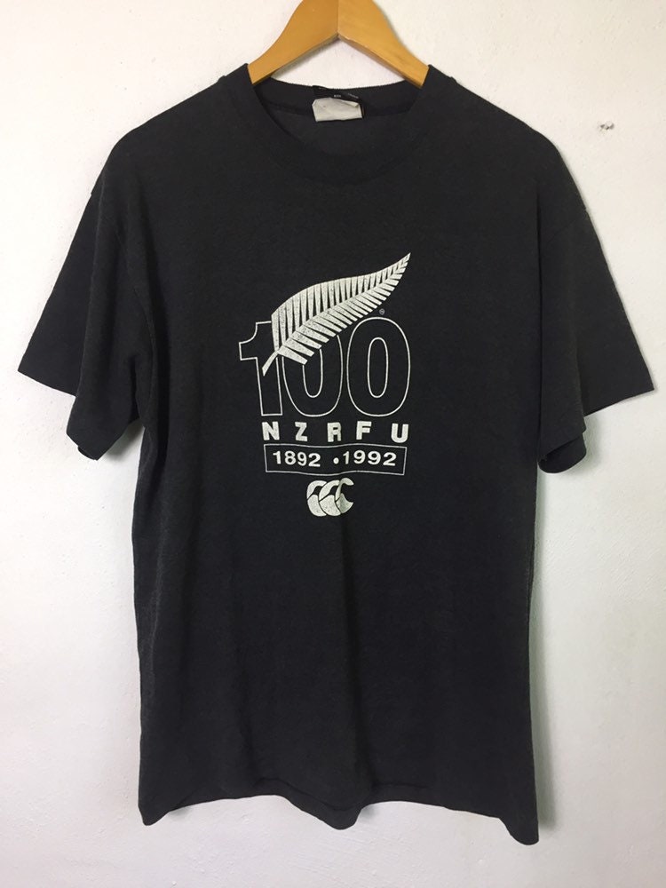 未使用 カンタベリー ビンテージ Tシャツ ニュージーランドラグビー 100周年 未使用 カンタベリー ビンテージ Tシャツ ニュージーランド