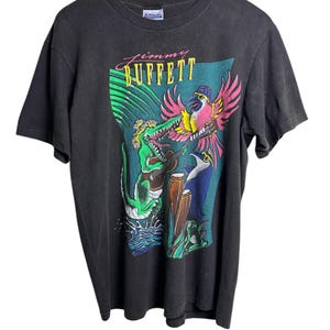 Vintage 90s Jimmy Buffett Jimmy’s Jump Up 1990 Promo Tour Concert T Shirt Large Size