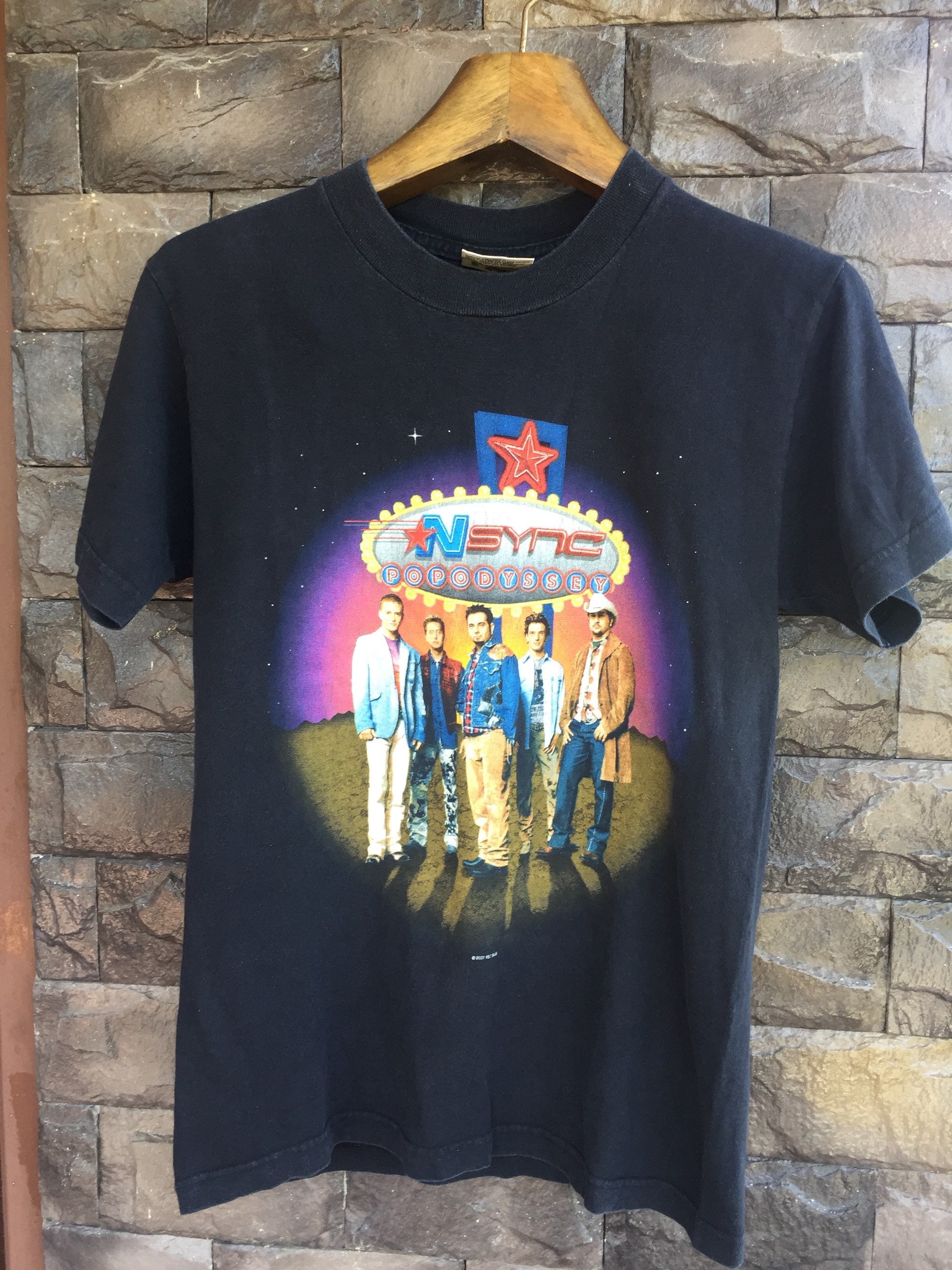 Vintage NSYNC Popodyssey Promo Album Concert Tour T Shirt Small 