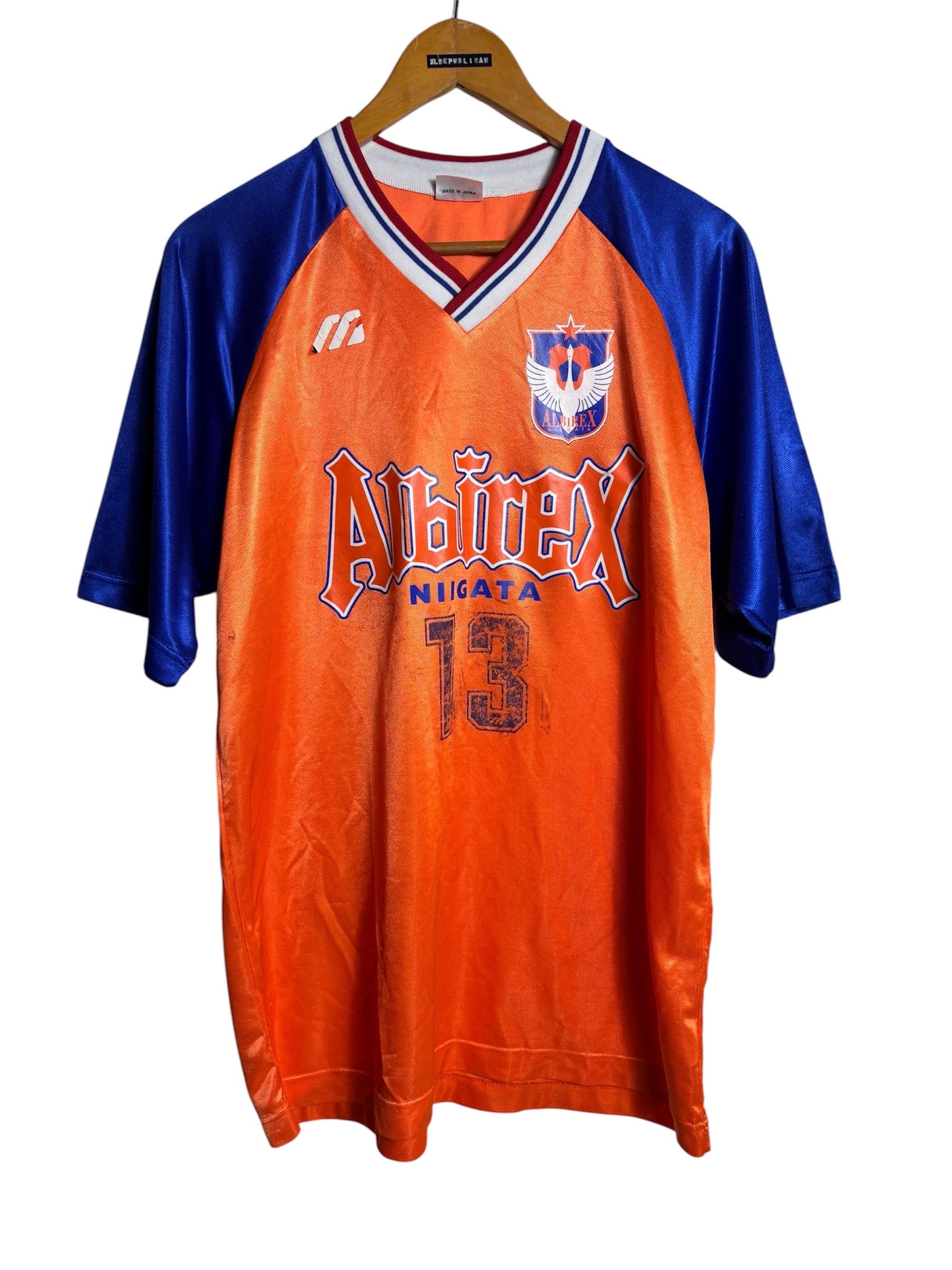 Vintage 90s Albirex Niigata Japanese Club Mizuno Football Soccer Vintage 90s Albirex Niigata Japanese Club Mizuno Football Soccer