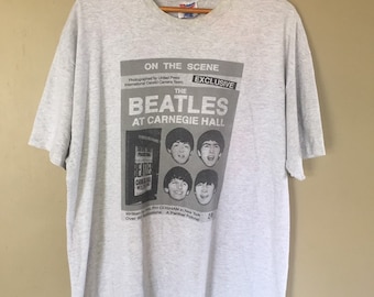 Vintage 90's the Beatles Rubber Soul Album Portrait Tee Size Large