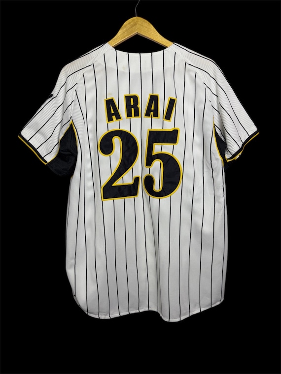 豪球 Hanshin Tigers 25% Vintage Hanshin Tigers #25 ARAI Japan Baseball Jersey - Etsy