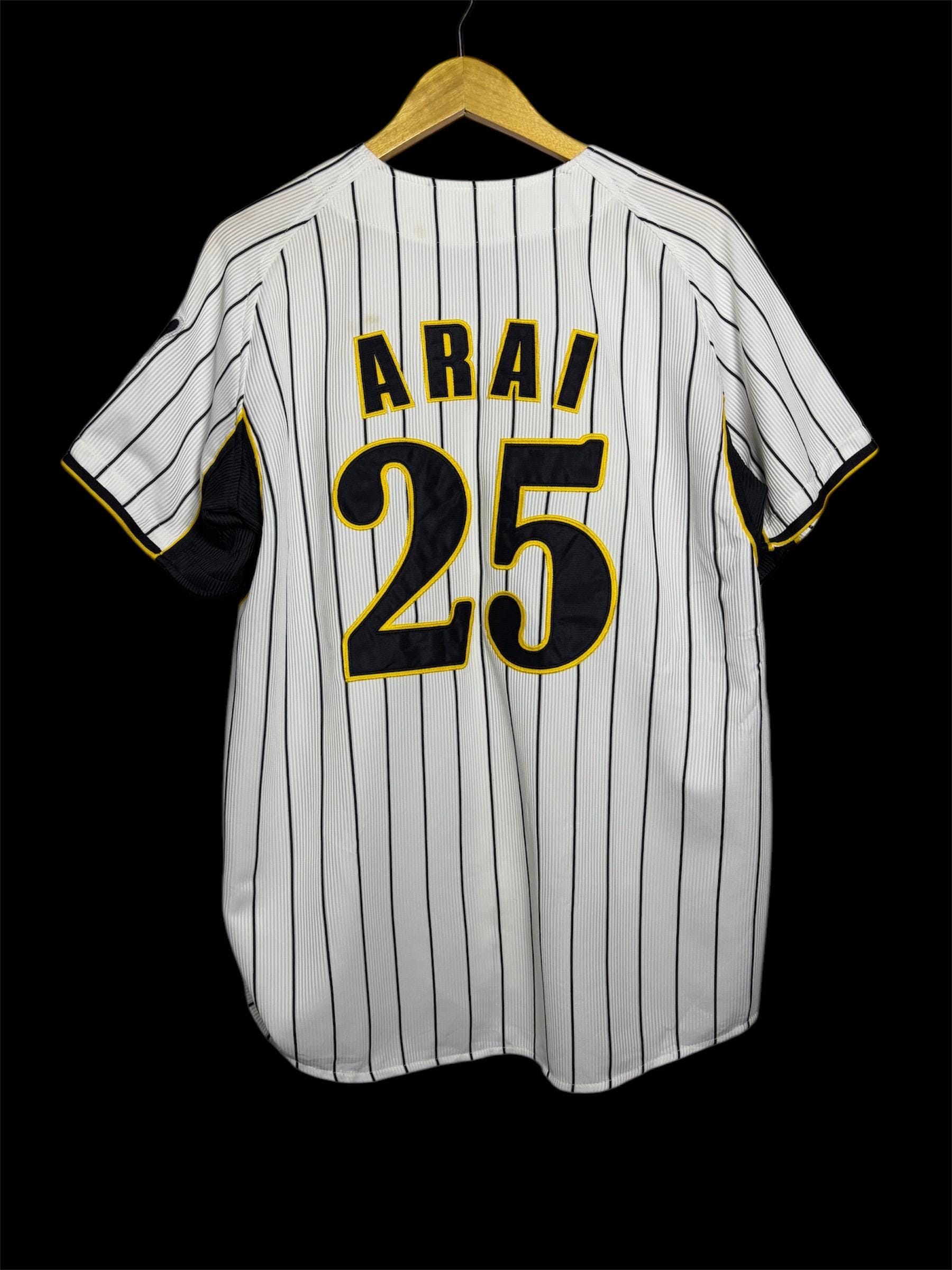 Vintage Hanshin Tigers #25 ARAI Japan Baseball Jersey - Etsy