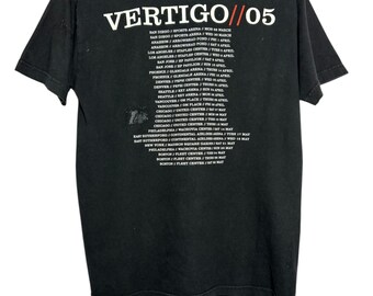 Vintage U2 Vertigo 05 Promo Album Concert Album T Shirt Medium