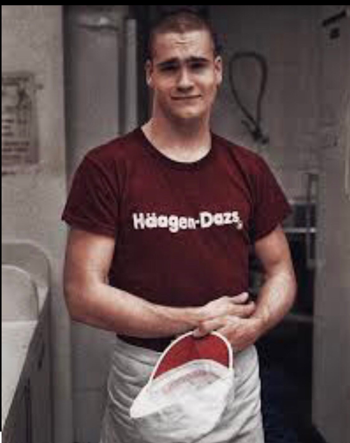 Vintage 70s 80s Haagen Dazs Ice Cream Vanilla Boysenberry Vintage 70s 80s Haagen Dazs Ice Cream Vanilla Boysenberry