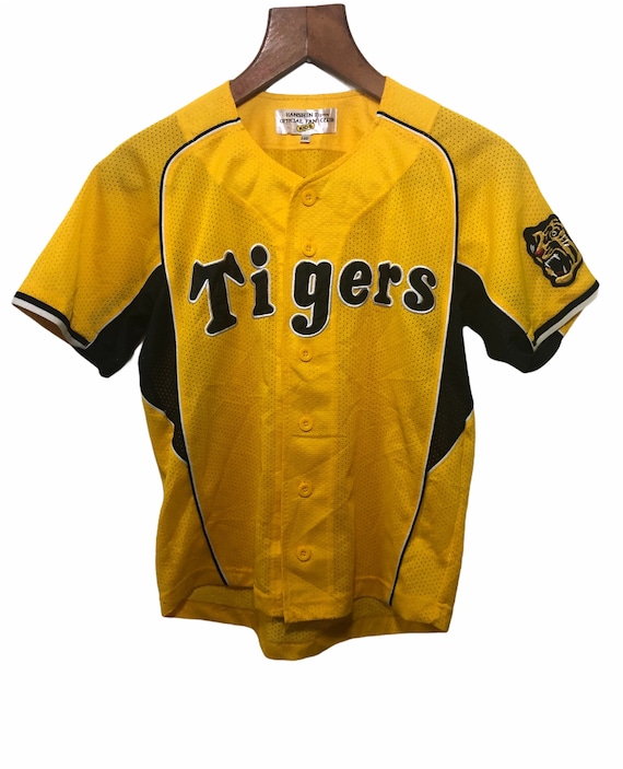 Vintage Hanshin Tigers Official Fan Club Mizuno Jersey Kids 