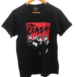 Vintage The Clash Distressed punkrock promoalbum T-shirt medium maat